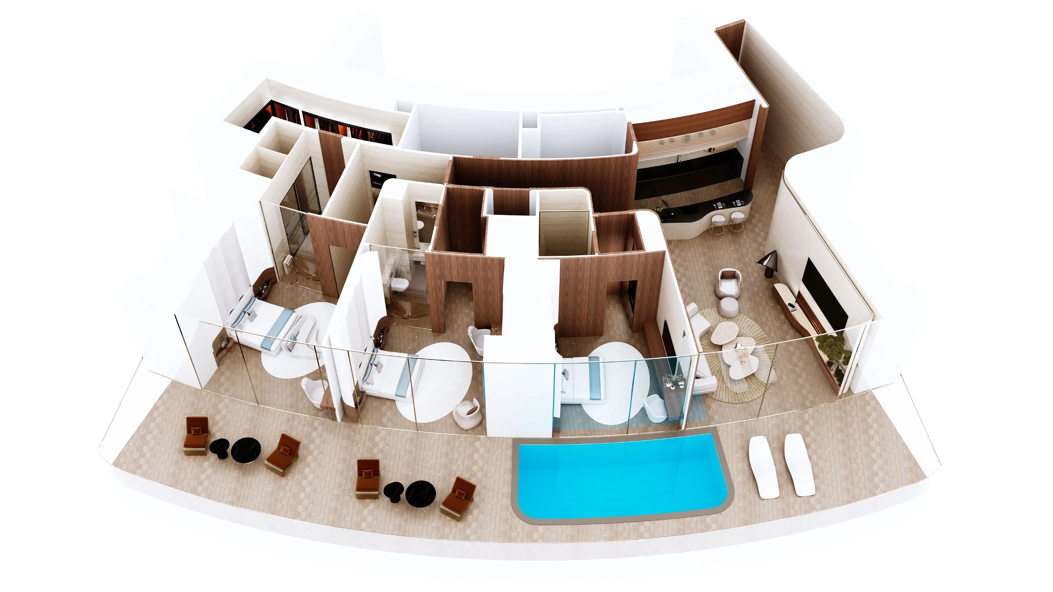 3 BHK Suite Type 2 - 3285 Sq. ft.