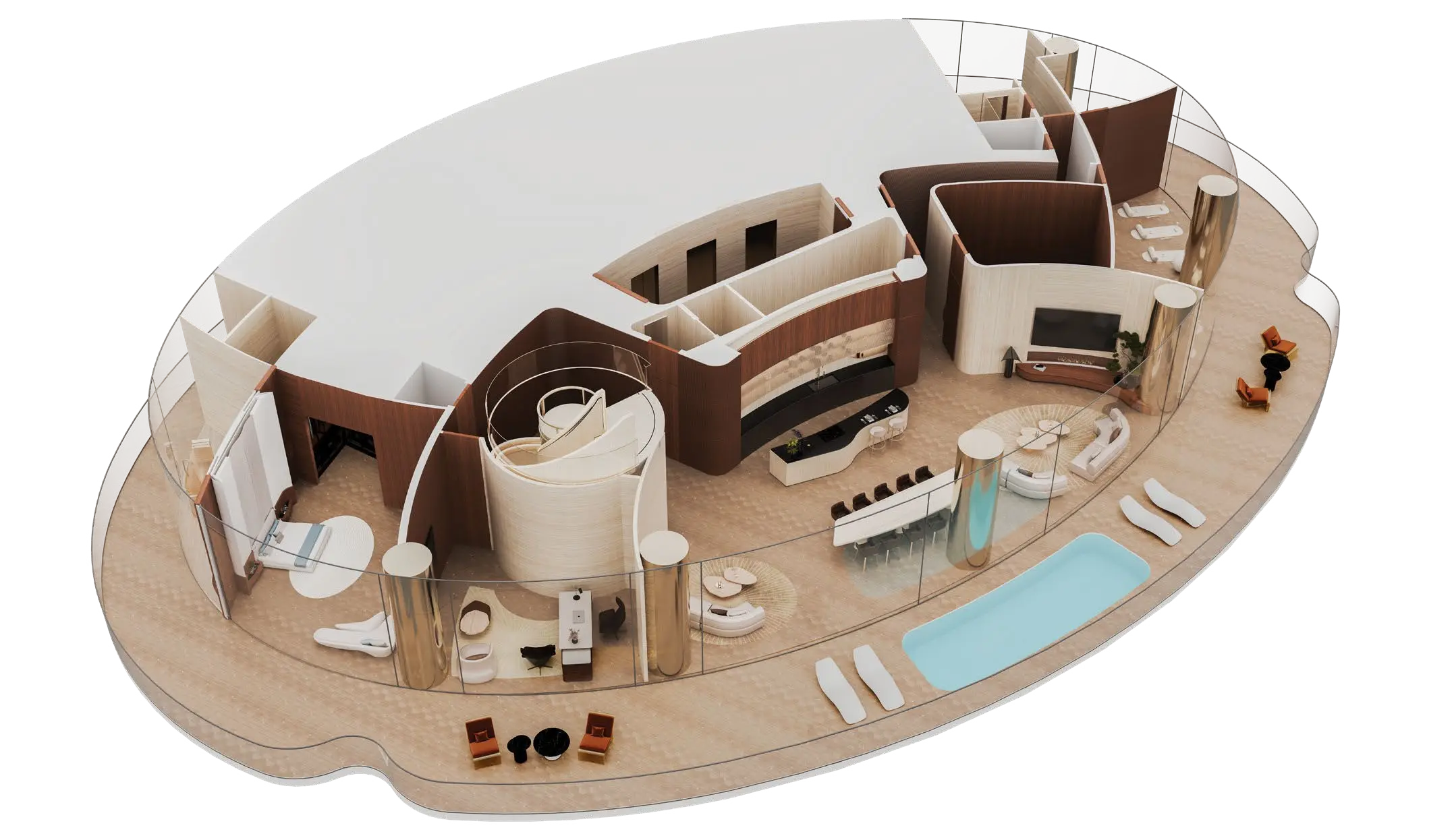 The Triplex Penthouse | Level 1 - 6437 Sq. ft.